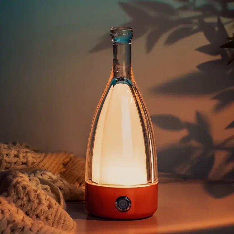 LuminaBottle - Touch Control Bottle-shaped Tablelamp with USB charger