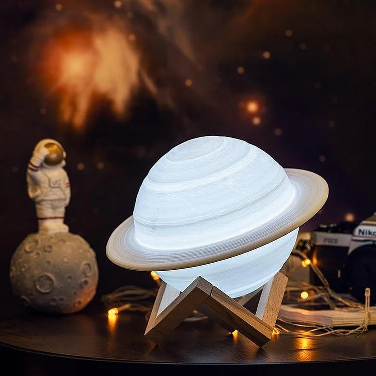 MoonHalo - Rechargeable 3D Saturn Night Lamp