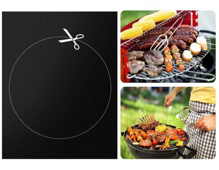 Grill mats for grilling and baking