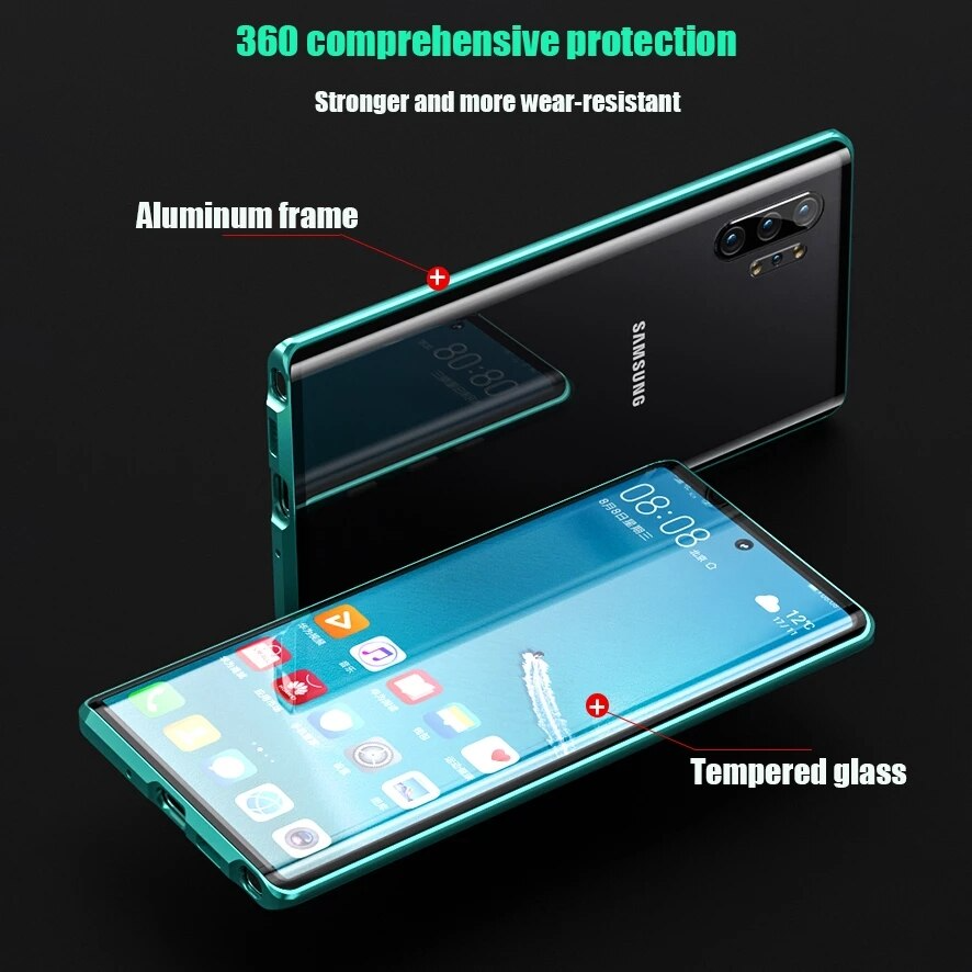 Tempered Glass Case for Samsung– Shockproof & Durable Protection