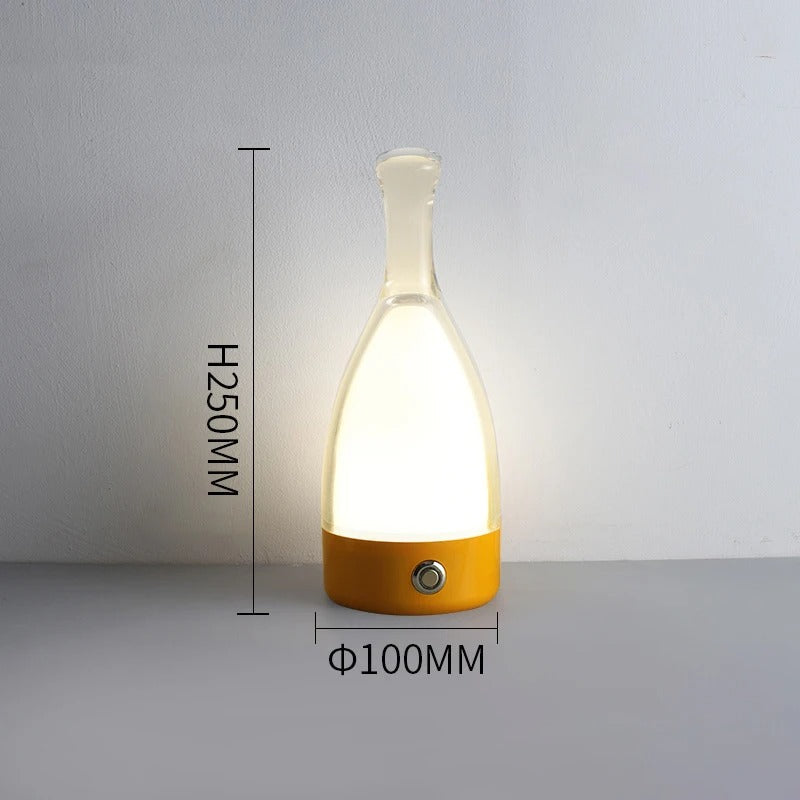 LuminaBottle - Touch Control Bottle-shaped Tablelamp with USB charger