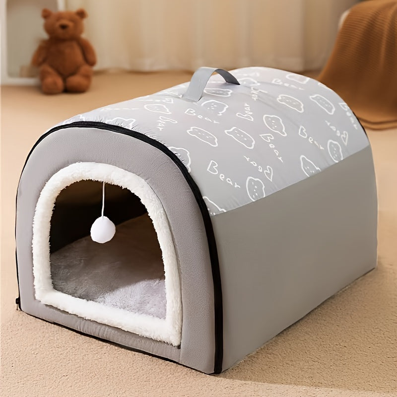 Warm and Comfortable Dog House Bed