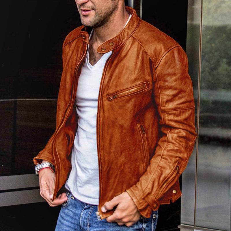 Sebastian Retro Men’s Vegan Leather Jacket