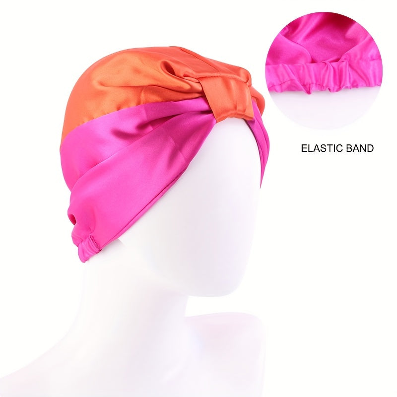 Clara Elegant Bowknot Satin Bonnet