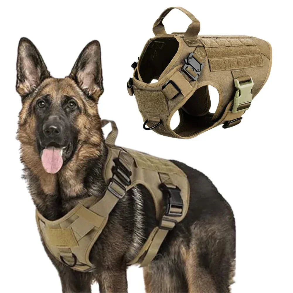 PawsSecur Tactical Dog Vest – No-Pull Harness with Adjustable Support Panels