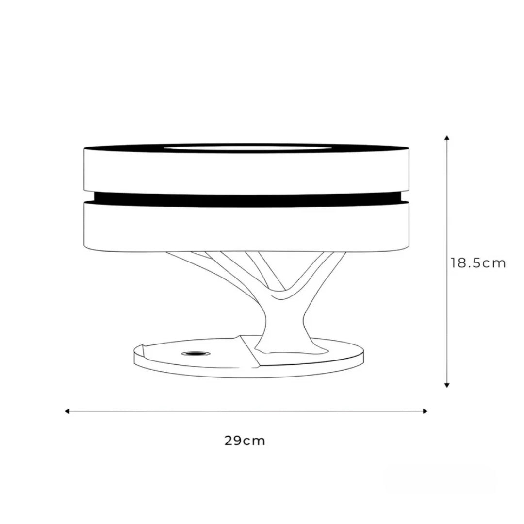 LumiNest LED Table Lamp – Warm Light and Minimalist Natural Design