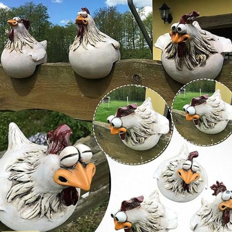 Outdoor garden chicken decoration