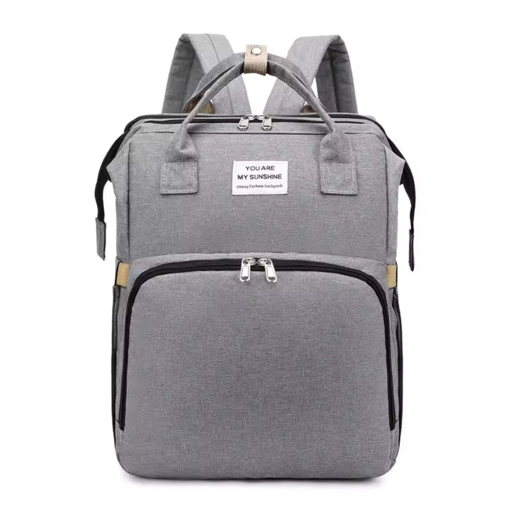ParentPal - 3-in-1 Diaper Bag with Integrated Cradle and Bottle Holder