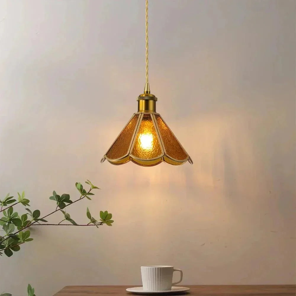 LumiGlas Pendant Lamp – elegant lighting with textured glass shade