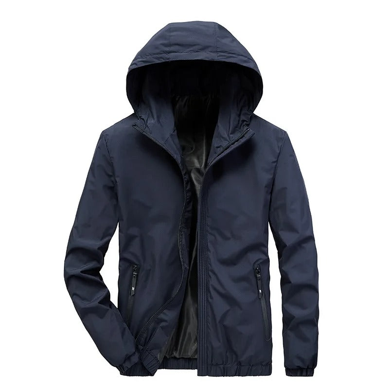 Mads - Long Sleeve Jacket with Hood and Zipper