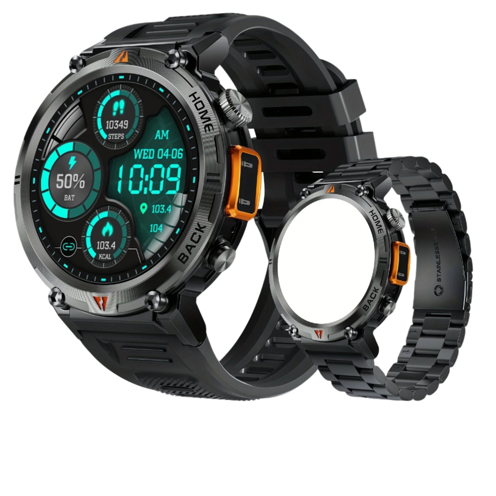 Leo - Tactical LED Fitness Smartwatch