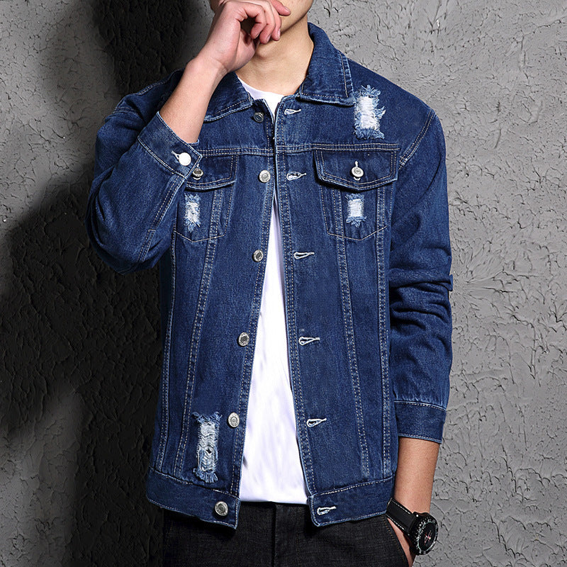 Erickson - Men's Denim Jacket with Light Wash