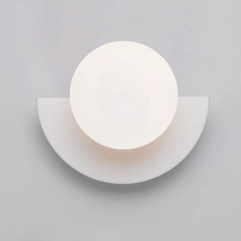 Modern Minimalist Glass Spherical Wall Light