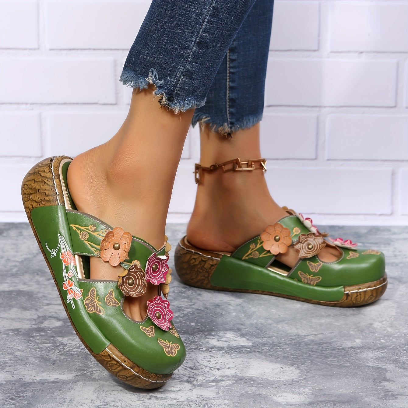 Matilda flower decor Sandals