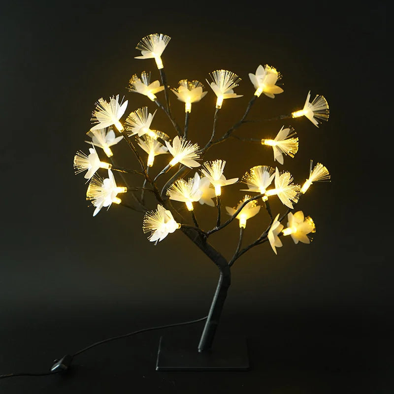 RoseLys Floor Lamp with Fiber Optic Rose Design - Magical Light Decoration for the Home