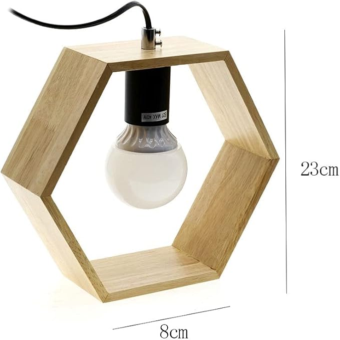 ModernMinimal - Geometric Wood Accent Lamps