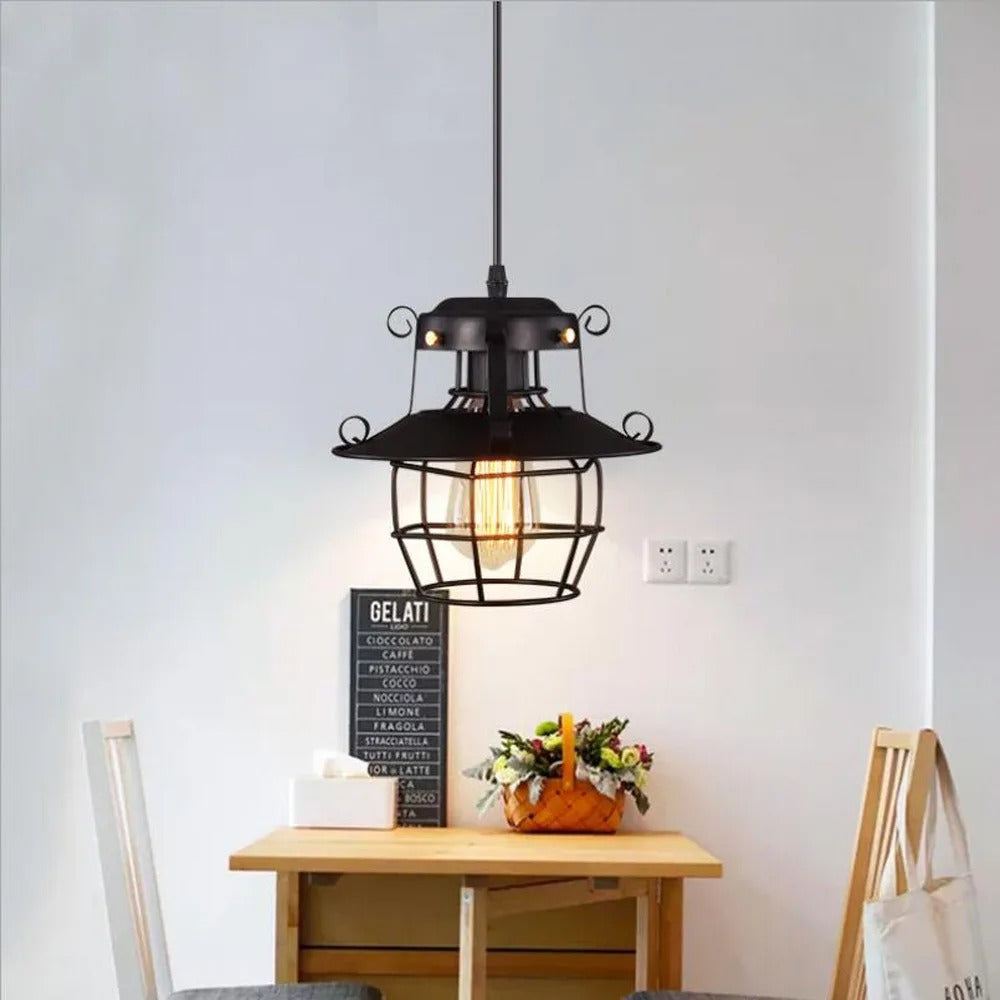 VintageGlow - Nostalgic Industrial Pendant Light