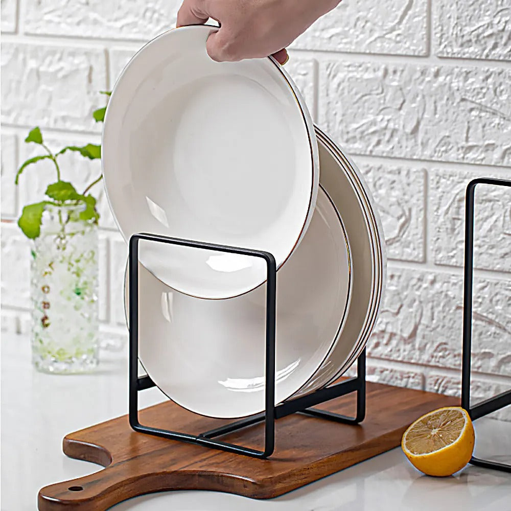 PlateMaster - Vertical 3 Plate Holder for Efficient Kitchen Storage