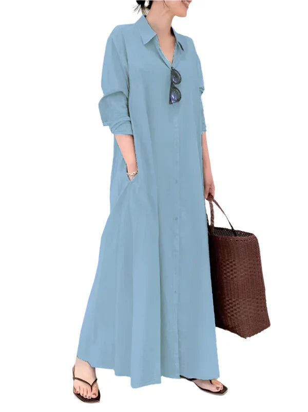 Livia Maxi Dress for Women – Elegant Long Dress with A-Line Silhouette