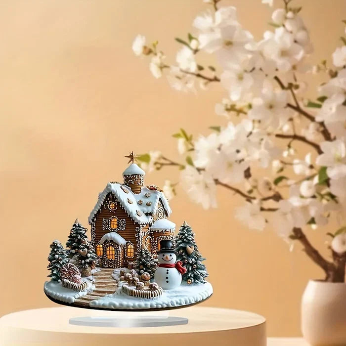 Winter Gingerbread Christmas Village