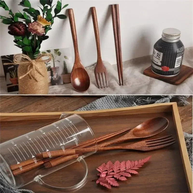 Eco-friendly wooden craft set