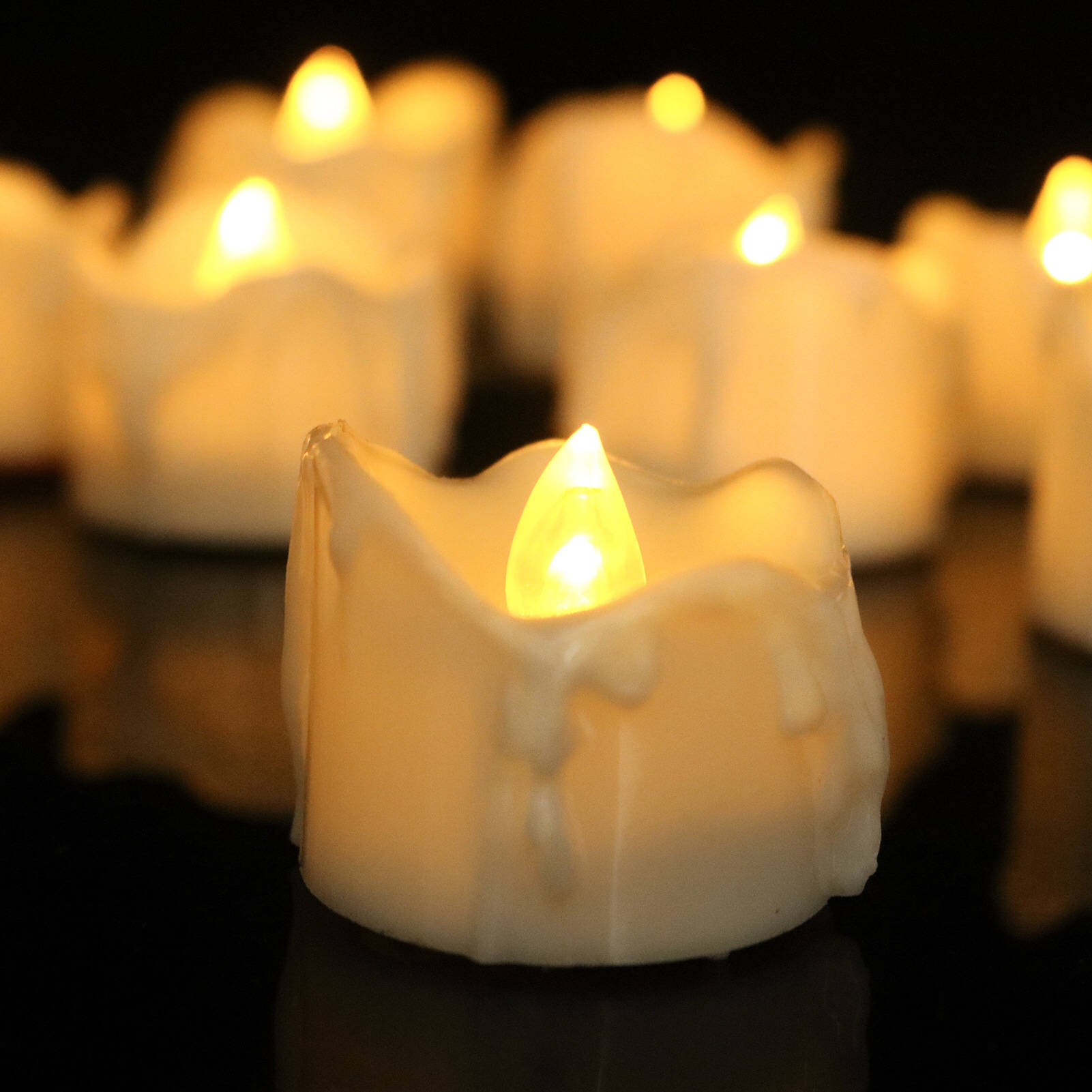 GlowEase LED Tea Lights with Remote Control