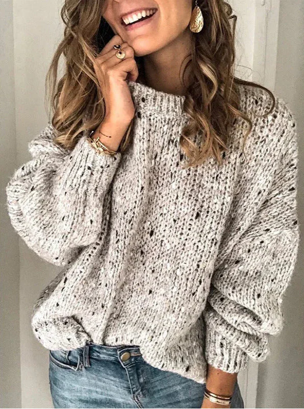 Eva - Casual sweater with round neck and loose fit