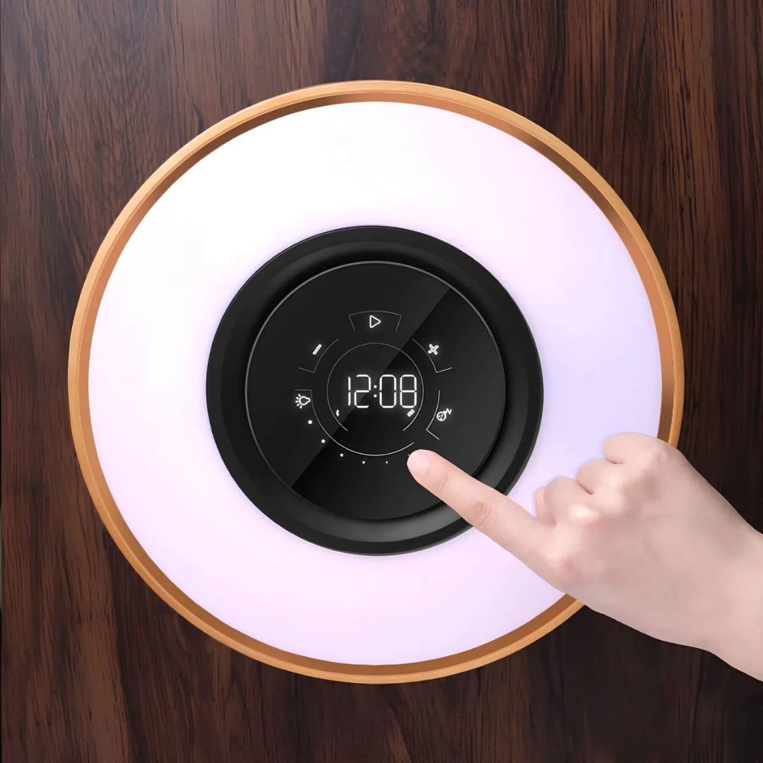 LumiNest LED Table Lamp – Warm Light and Minimalist Natural Design