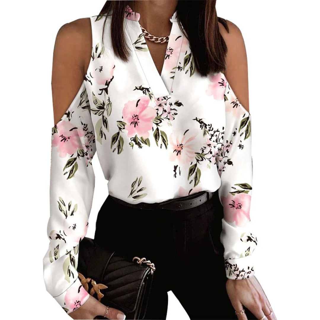 Elegant V-Neck Blouse