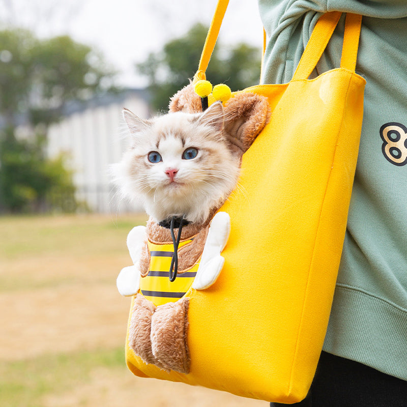 PetPouch - Cute Linen Pet Bag