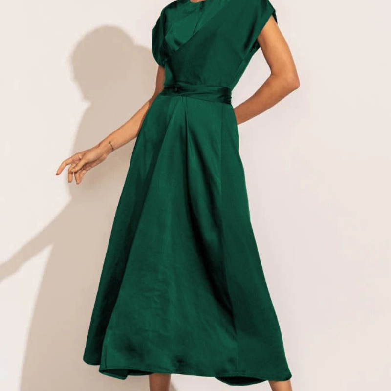 Sofie Elegant Wrap Midi Dress