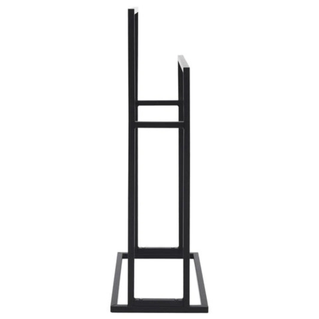 Holder - Freestanding black towel holder