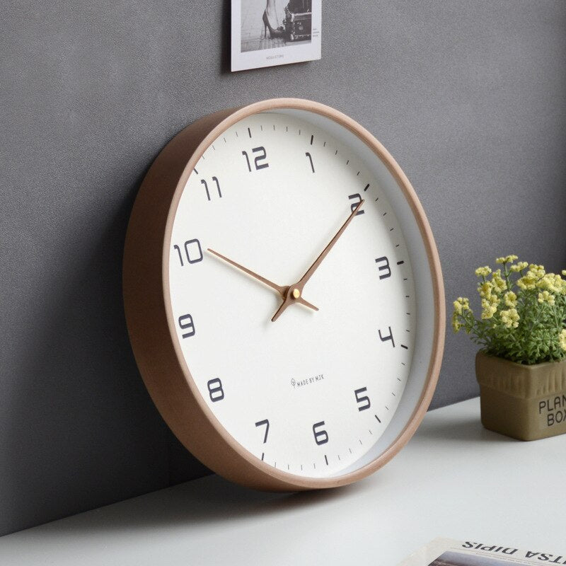 Scandinavian wooden wall clock