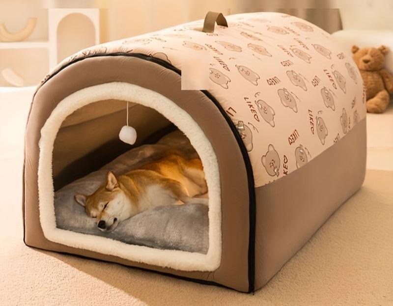 Warm and Comfortable Dog House Bed