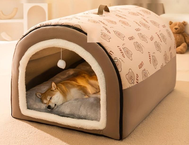 Warm and Comfortable Dog House Bed