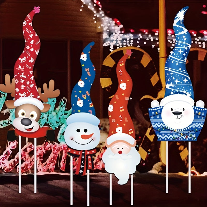 DecorGlow - Christmas Decoration Skewers 4-Piece Set