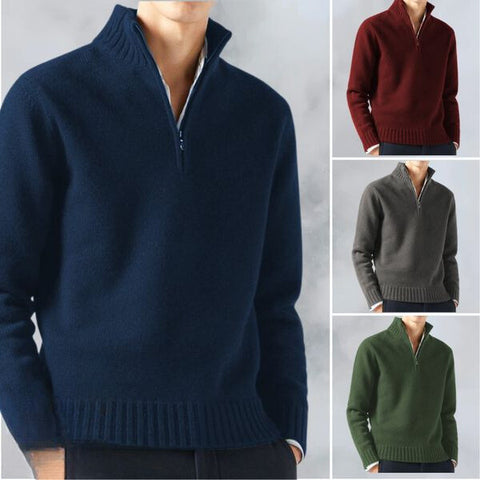 William | Casual Men's Stylish Half-Zip Sweater