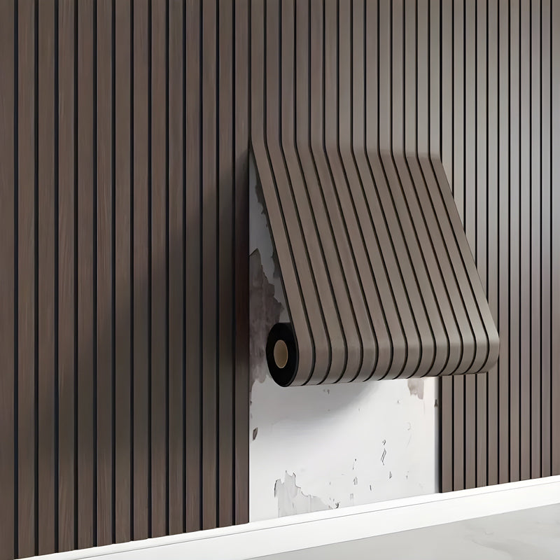 3D wall panels provide a modern, natural look