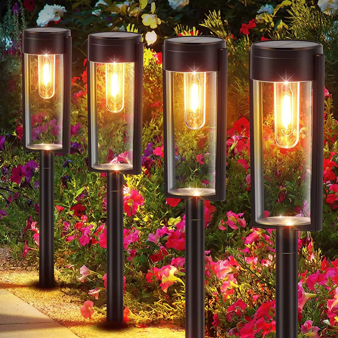 SereneGlow - sophisticated solar lamps for walkways