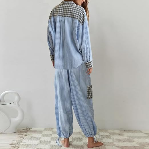 Orlyn | Cozy Long Sleeve and Loose Pajama Set for Night