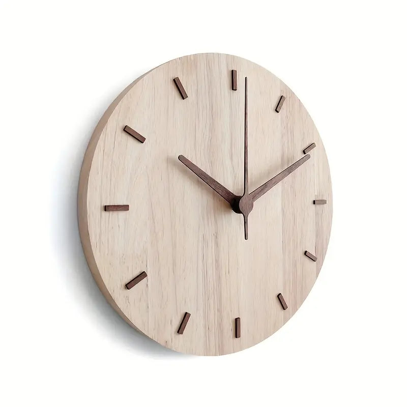 Minimalist Aesthetic Wooden Wall Clock