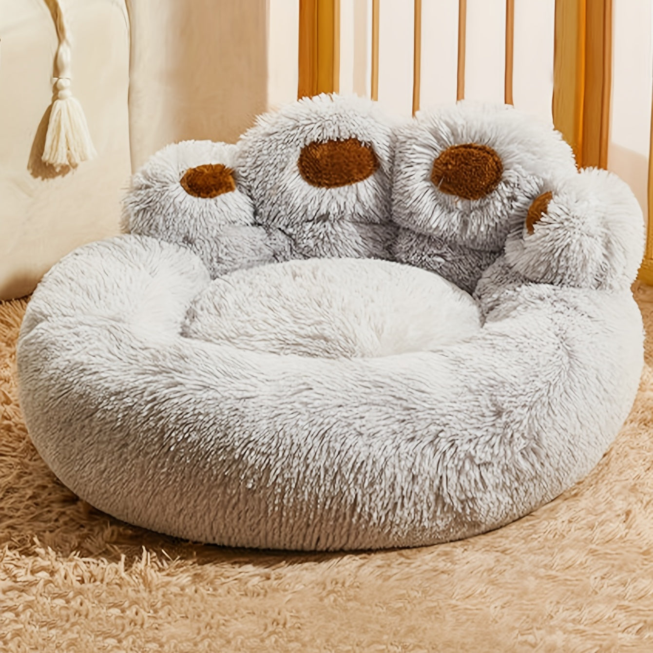 Ultimate Comfort Paw-Shaped Pet Bed