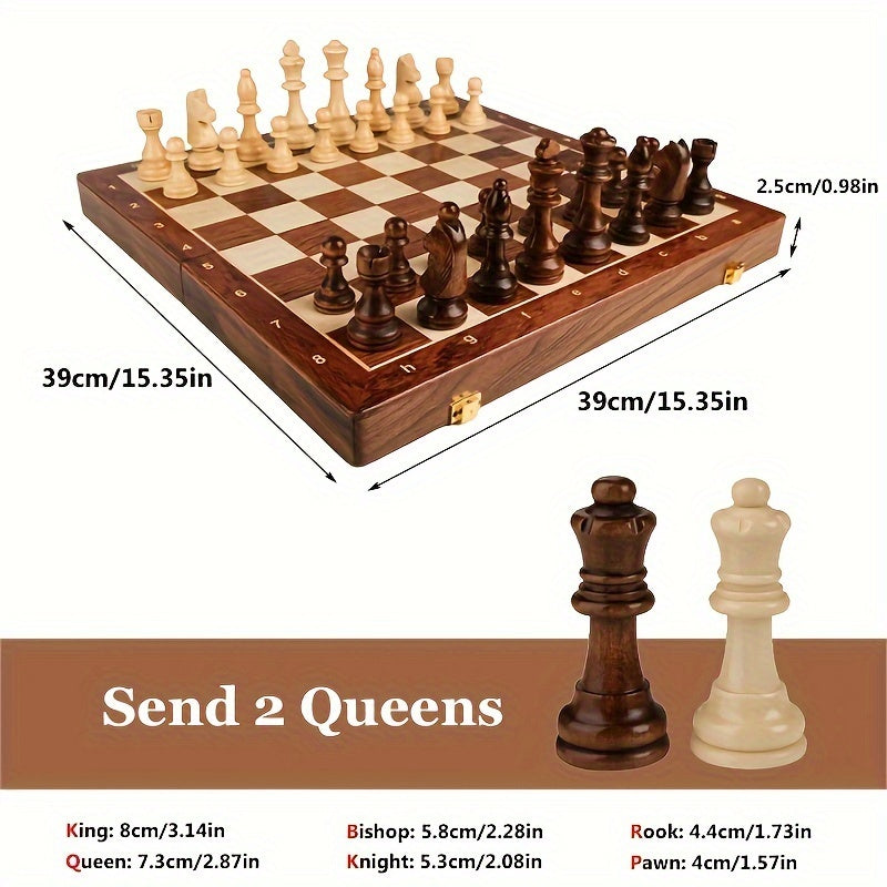 Wooden Chess Set – Perfect for Competitive Play