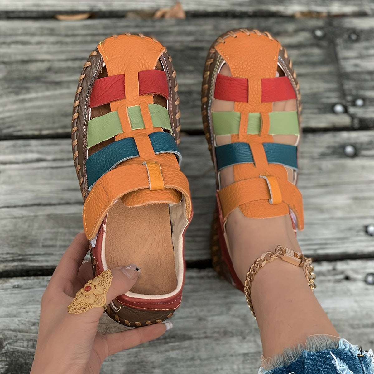 Ivy colorful sport flat Sandals