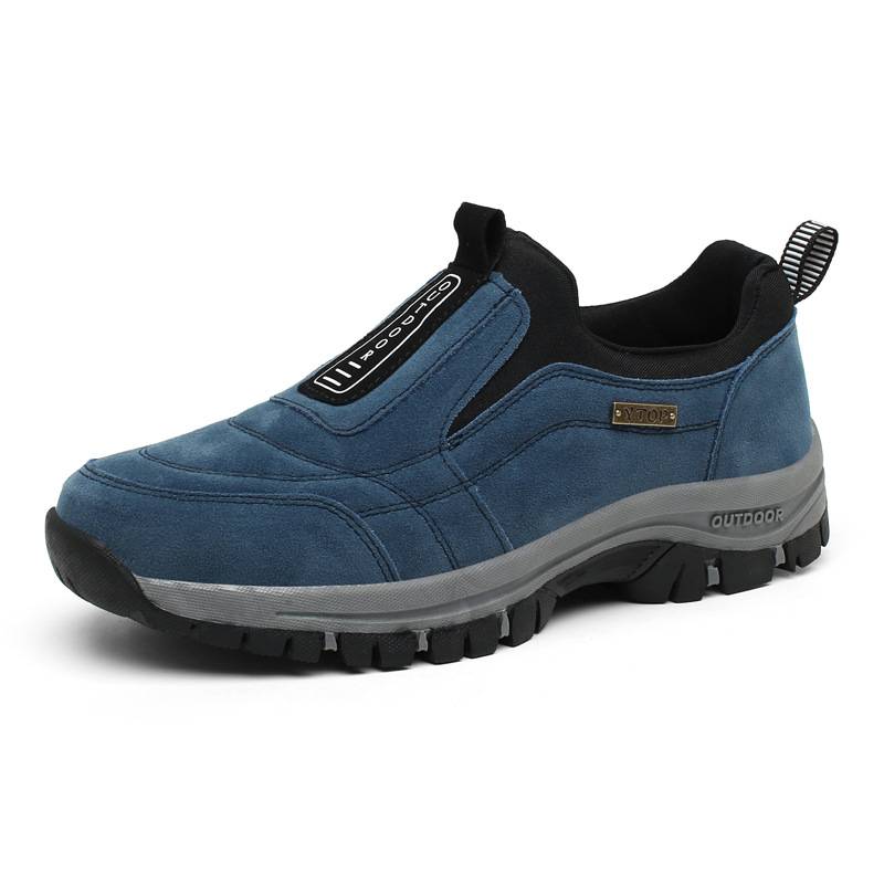 Men's outdoor lightweight non-slip walking shoes - slip-on hiking shoes