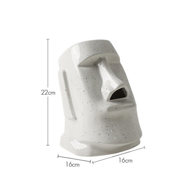 StatueTissue - quirky Moai scarf holder for stylish rooms