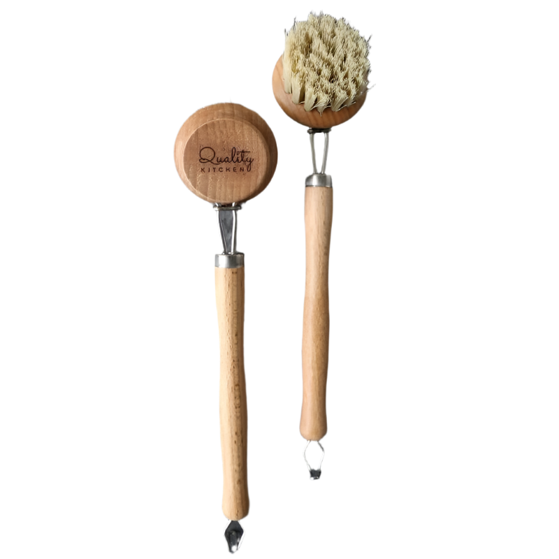 ScrubNest Durable Dish Brush with Short Round Handle