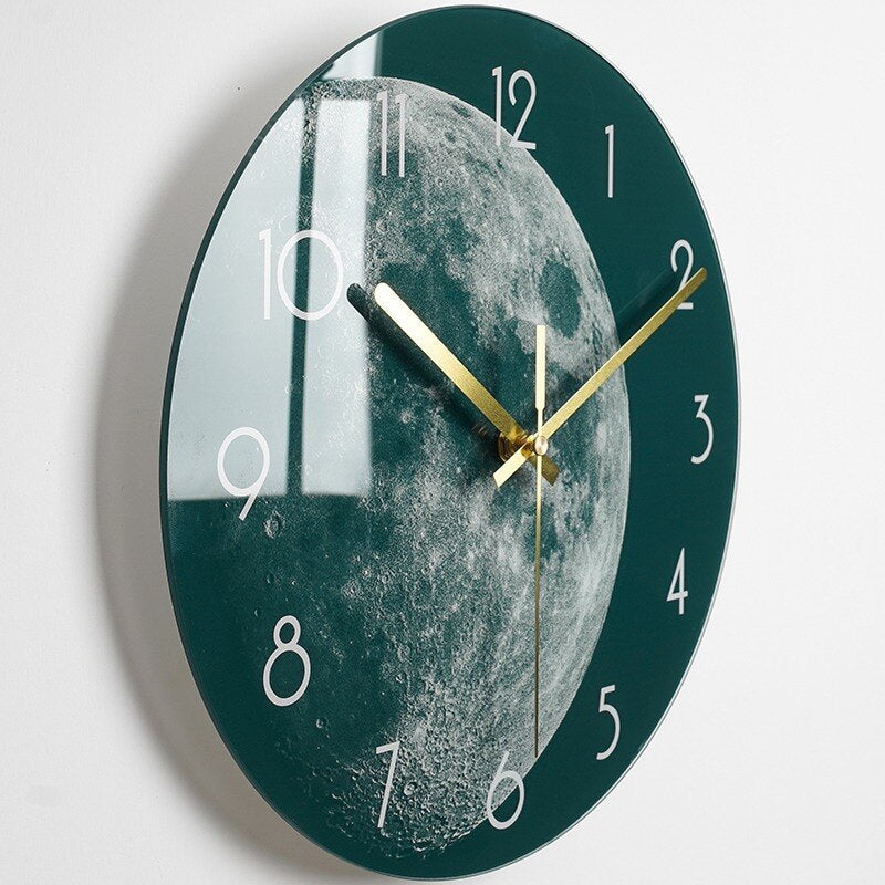 Elegant glass wall clock