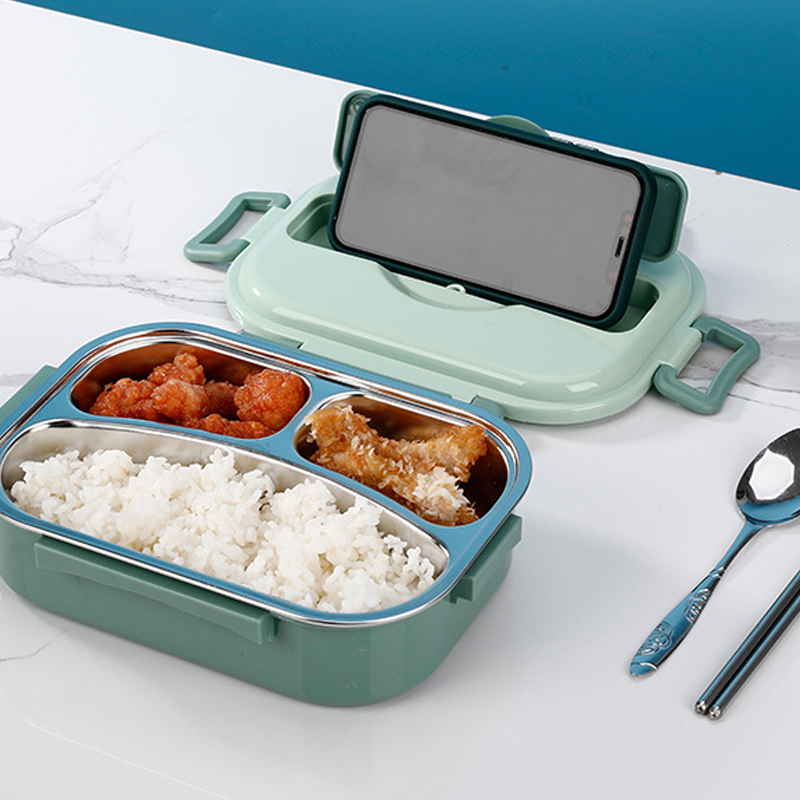 Interior lunch box in stainless steel