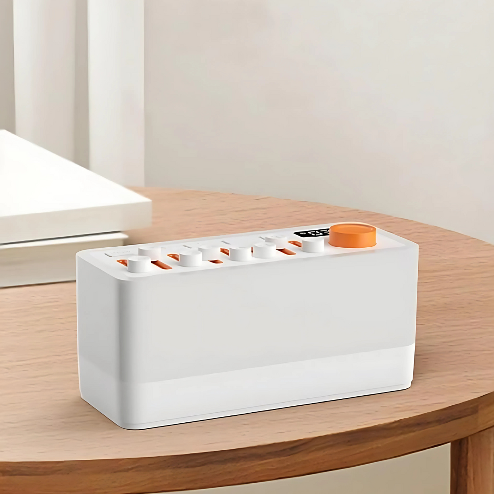 GlowTime - Minimalist Digital Alarm Clock with Warm Night Light